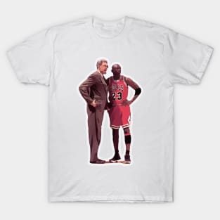 Michael Jordan with Coach Phil Jackson T-Shirt